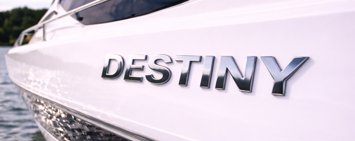 Yachtbuchstaben Edelstahl poliert