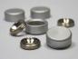 Preview: Zierköpfe Ø 15 mm, Aluminium Silber eloxiert