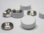 Preview: Zierköpfe Aluminium Ø 15 mm, weiß lackiert