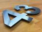 Preview: Edelstahlhausnummer 150 mm Detail