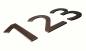 Preview: Bronze Hausnummer 200 mm, 6 mm stark