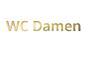 Preview: 3D Messingschriftzug WC Damen