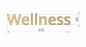 Preview: 3D Letter gold Wellness Bemassung
