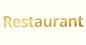 Preview: Messingbuchstaben geschliffen, lackiert "Restaurant"