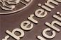 Preview: Bronzeguß Tafel Detail
