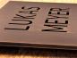 Preview: Zinnbronze Schild Detail