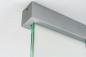 Preview: VISIGN Fahnenschild 149 x 106 mm aus Glas und Aluminiumhalterung