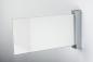Preview: VISIGN Fahnenschild 318 x 149 mm aus Glas und Aluminiumhalterung