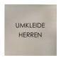 Preview: Türschild aus Edelstahl für Hotels und Gastronomie