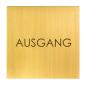Preview: Türschild aus Messing fein geschliffen für Bauträger, Architekten und Hausverwaltungen.