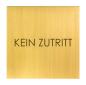 Preview: Türschild aus Messing fein geschliffen für Bauträger, Architekten und Hausverwaltungen.