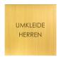 Preview: Türschild aus Messing fein geschliffen für Hotels, Pensionen, Praxen und Pflegezentren mit Ankleideräumen