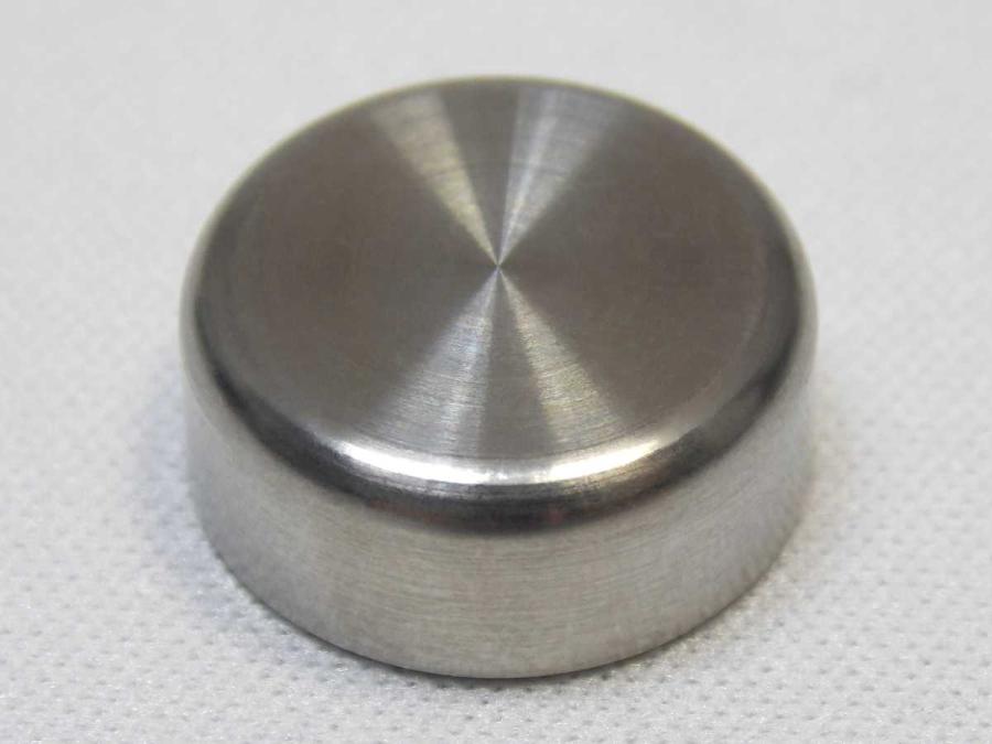 Zierkopf Edelstahl geschliffen Ø 15 mm