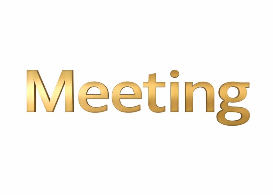 Messingschriftzug Meeting