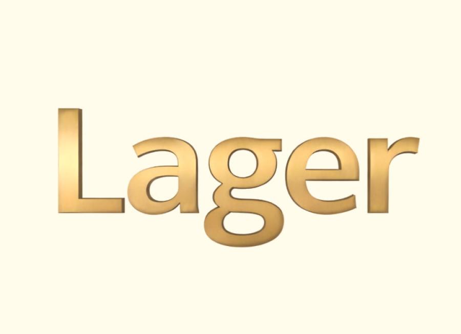 3D Messingschriftzug Lager