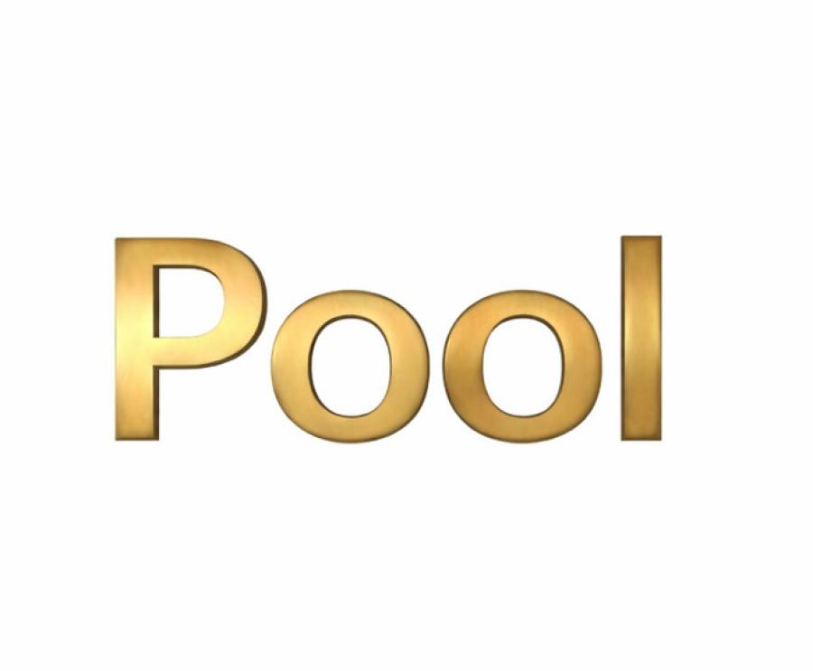 3D Messingschriftzug Pool