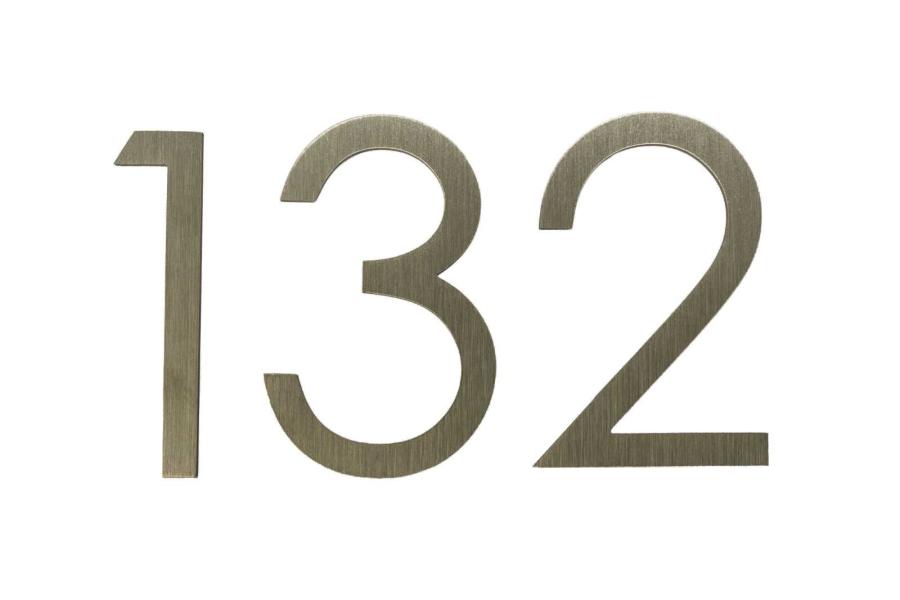 Preview: Zimmernummern Edelstahl