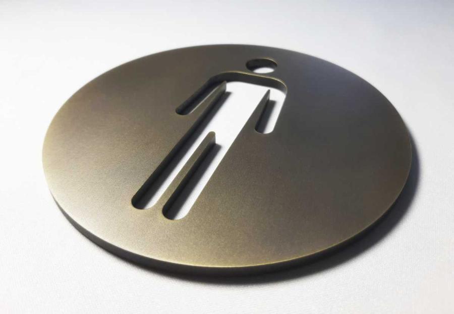 Preview: Piktogramm Messing Herren