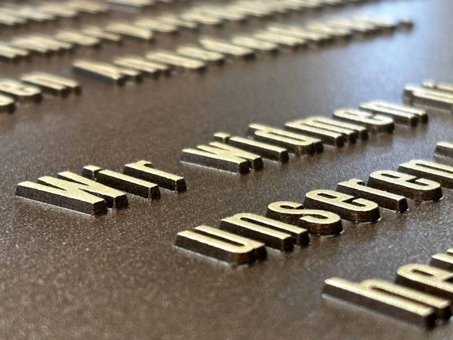Preview: Bronzegusstafel Detail