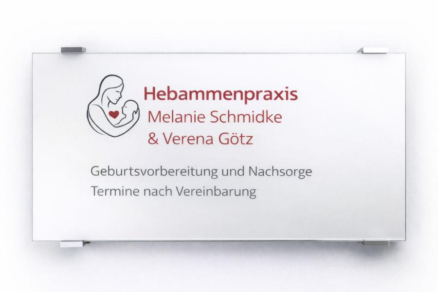 Praxisschild ca. 60 x 30 cm individuell bedruckt nach Ihren Vorgaben