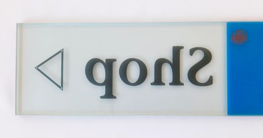 Preview: Folienbeschriftung mit Dekorfolie hinterlegt