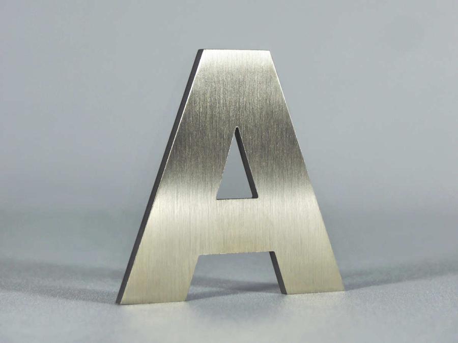 Musterbuchstabe A geschliffen matt