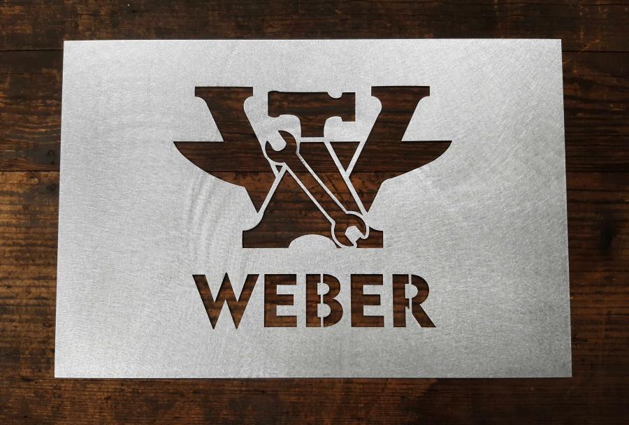 Preview: Sprühschablone mit Ihrem Logo Preview: Sprühschablone mit Ihrem Logo