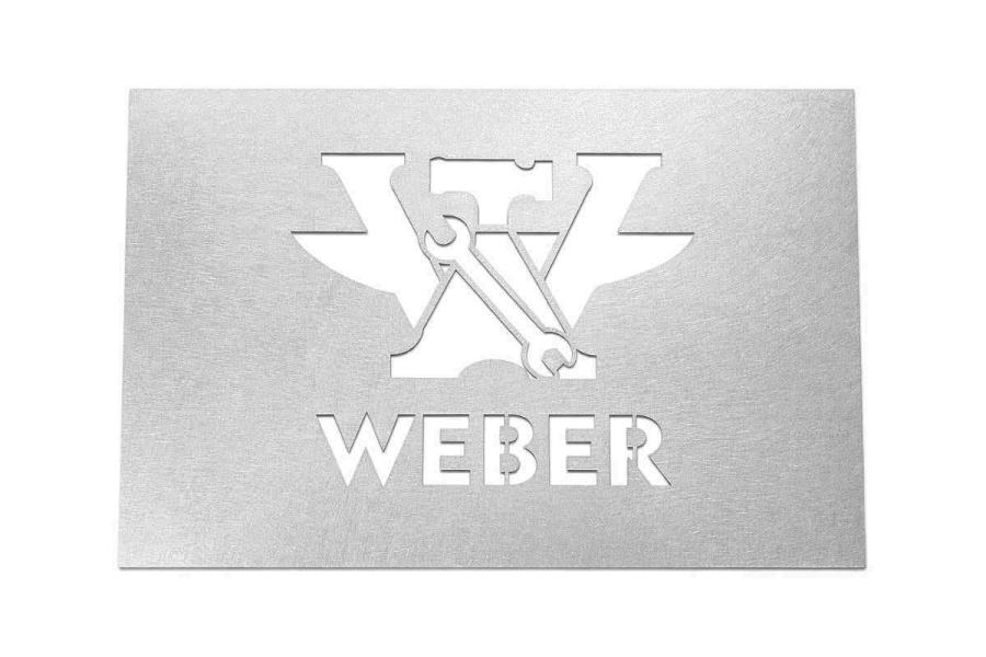 Preview: Sprühschablone aus Edelstahlblech mit ihrem Logo