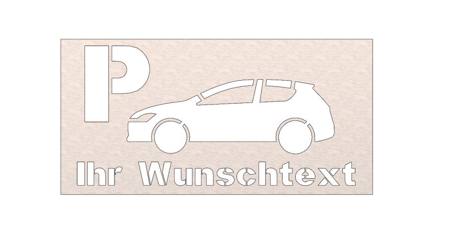 Preview: Sprühschablone zur Markierung von Parkplätzen individueller 