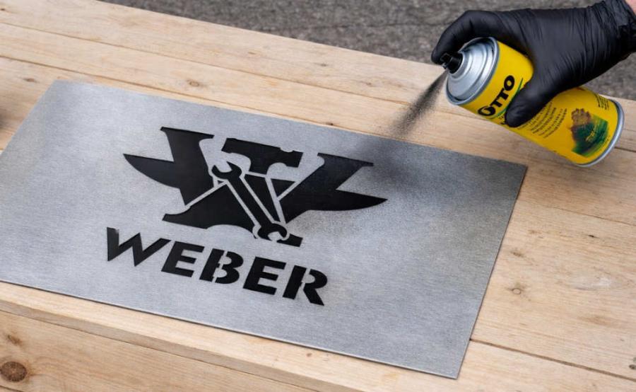 Sprühschablone mit Ihrem Logo