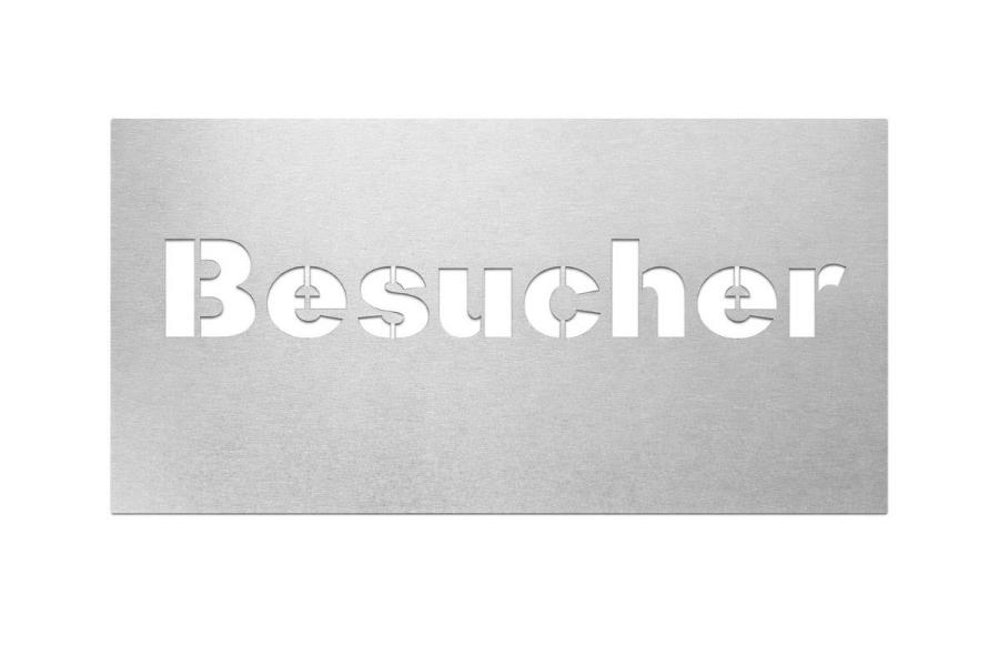 Preview: Lackierschablone aus Zinkblech mit Ihrem Text