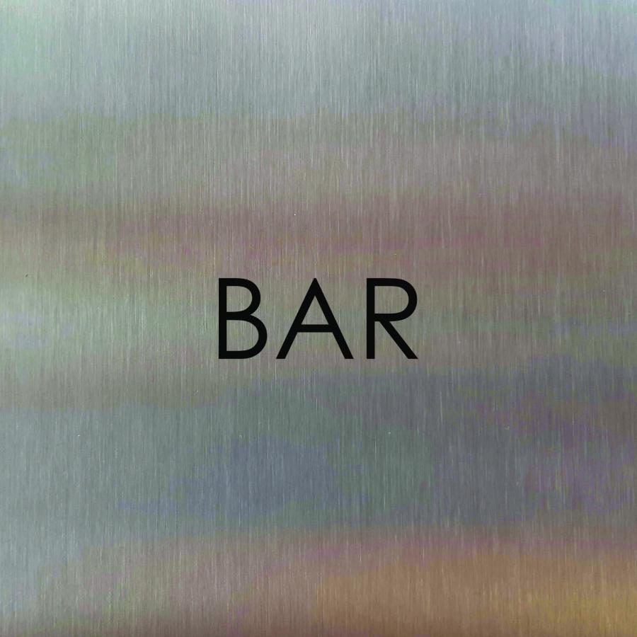 Türschild aus Edelstahl für Hotels und Gastro