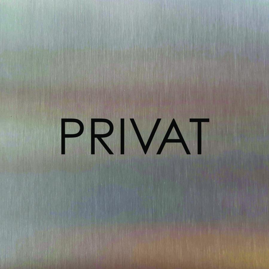 Türschild aus Edelstahl für Hotels und Gastro