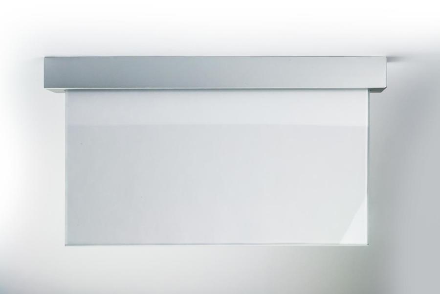 Preview: VISIGN/VIGO Deckenfahne 198  x 170 mm aus Glas und Aluminium