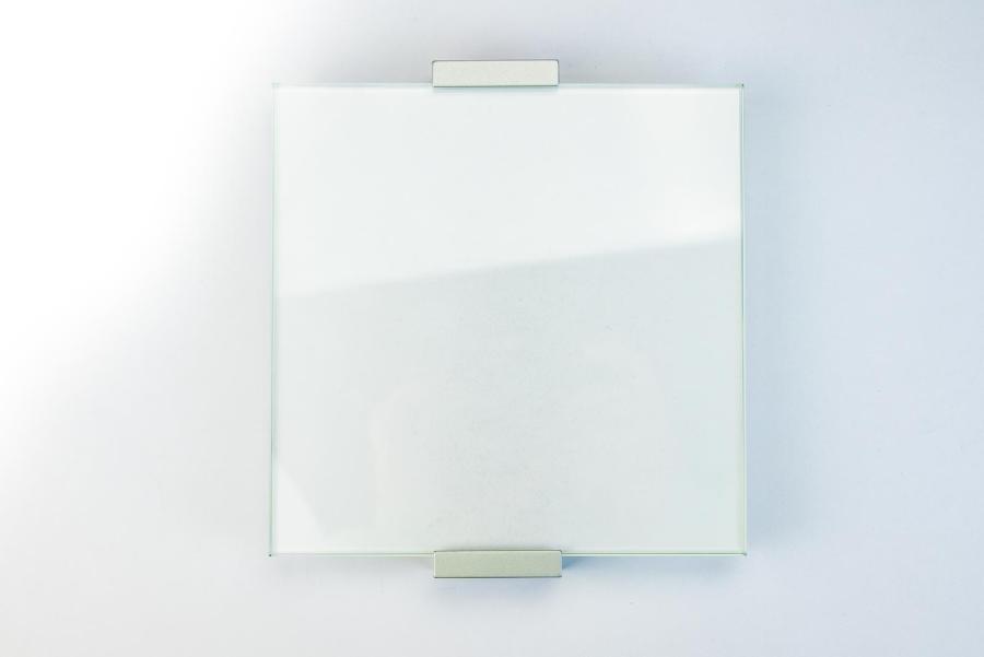 Preview: VIGO Türschild 149 x149 mm aus Glas und Aluminium