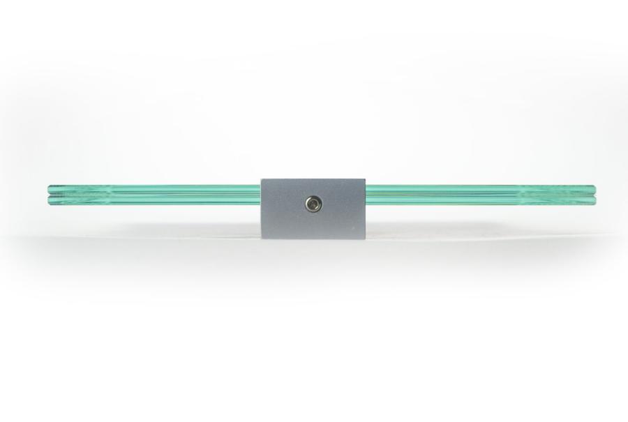 Preview: VIGO Wandschild 211 x 298 mm indoor aus Glas und Halterung aus Aluminium