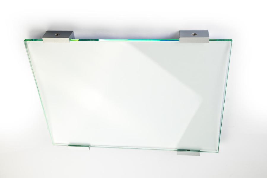 Preview: VIGO Wanschild 298 x 211 mm outdoor aus Glas und Aluminium Halterung