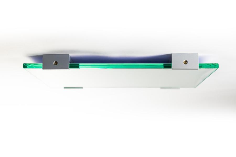 VIGO Wanschild 298 x 211 mm outdoor aus Glas und Aluminiumhalterung