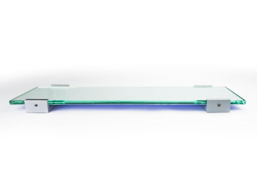 VIGO Wandschild 421 x 106 mm outdoor aus Glas und Halterung aus Aluminium