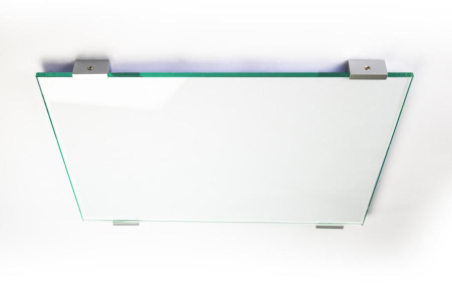 Preview: VIGO Wandschild 421 x 198 mm outdoor aus Glas und Aluminium Halterung