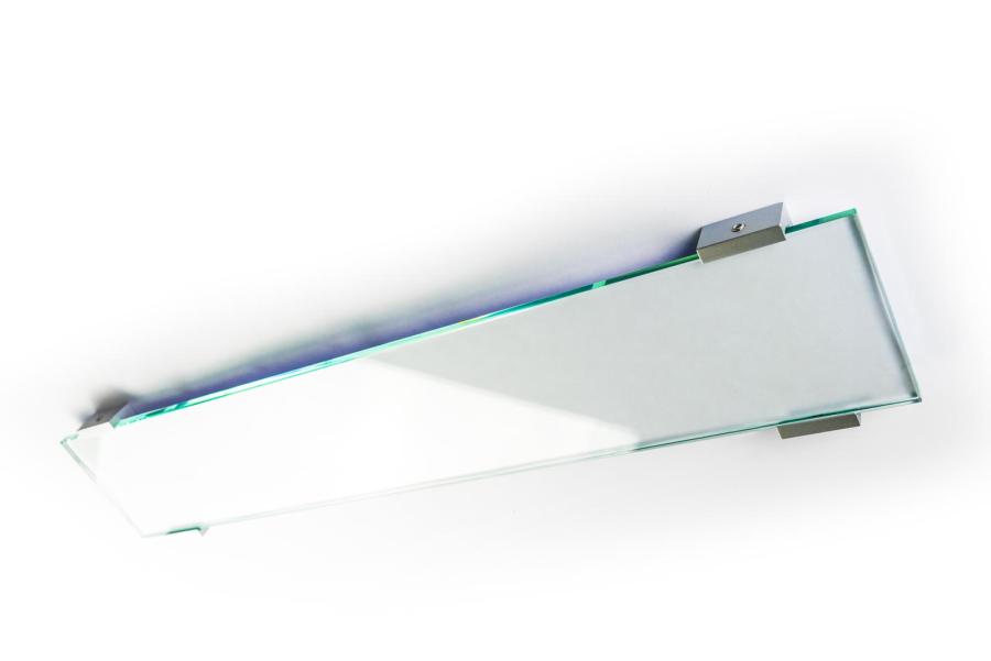 Preview: VIGO Wandschild 595 x 106 mm outdoor aus Glas und Aluminium Halterung