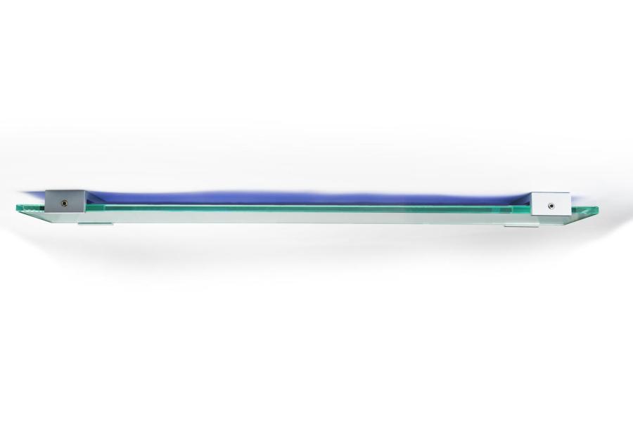 Preview: VIGO Wandschild 595 x 106 mm outdoor aus Glas und Aluminiumhalterung