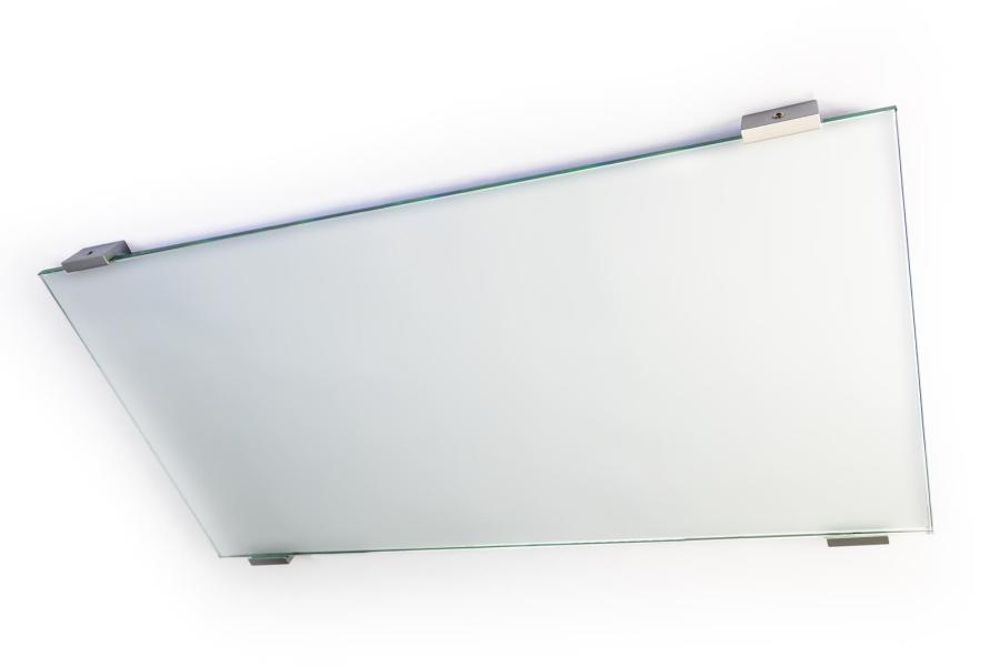 Preview: VIGO Wandschild 595 x 298 mm outdoor aus Glas und Aluminium Halterung