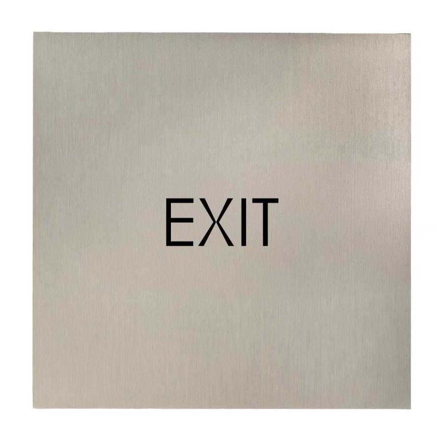 Türschild aus Edelstahl für Unternehmen