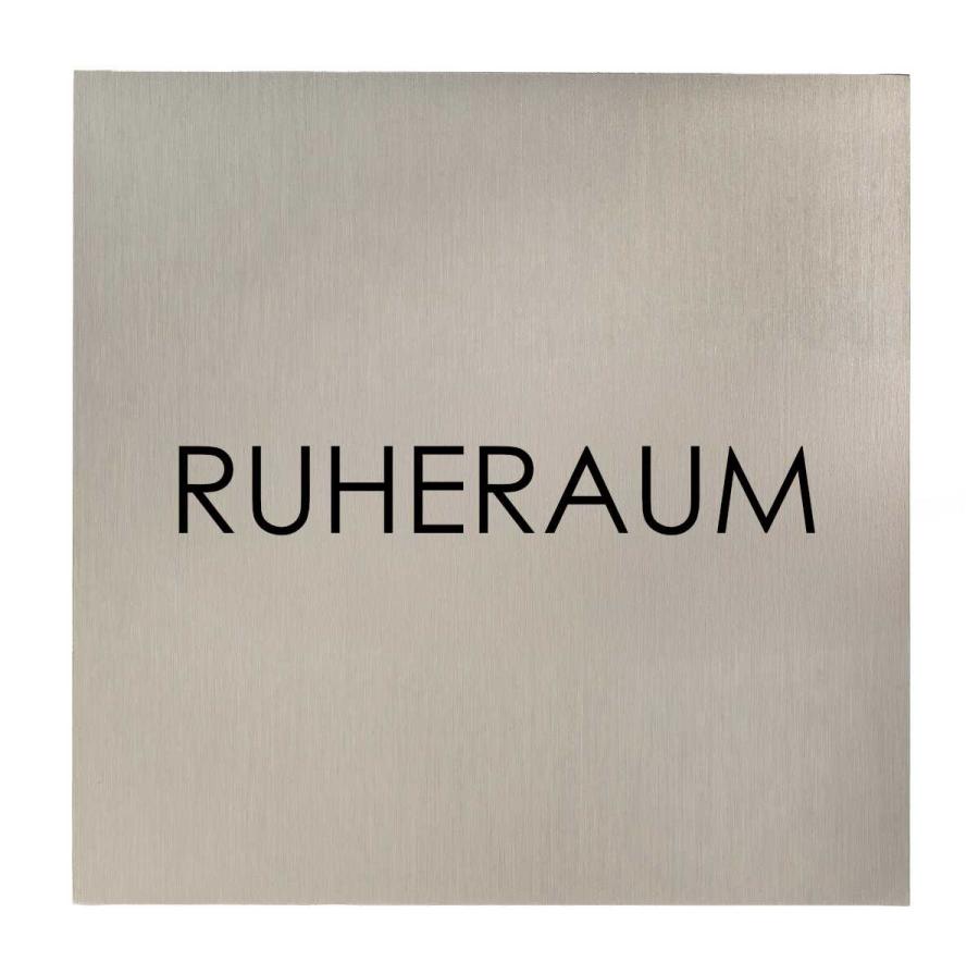 Türschild aus Edelstahl für Hotels, Praxen und Ordinationen