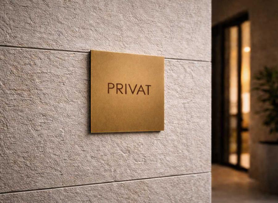 Preview: Türschild Messing Hotel Exklusiv