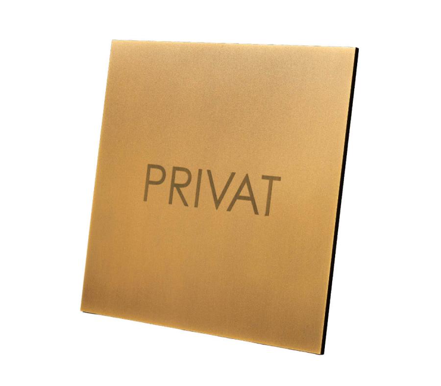 Indoor Messing-Türschild in höchster Premiumqualität