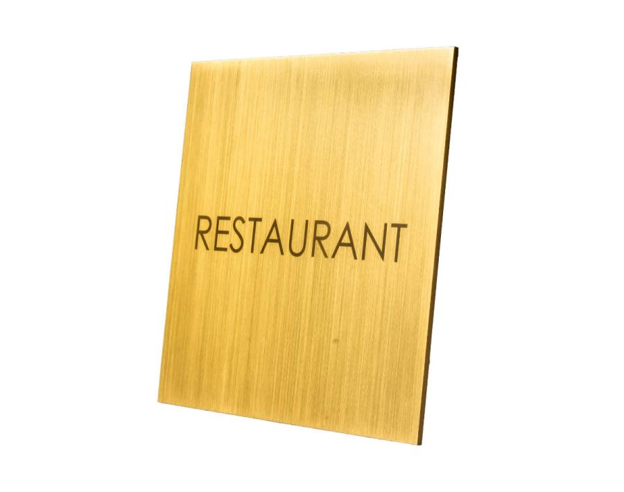 Indoor Messing-Türschild in Premiumqualität