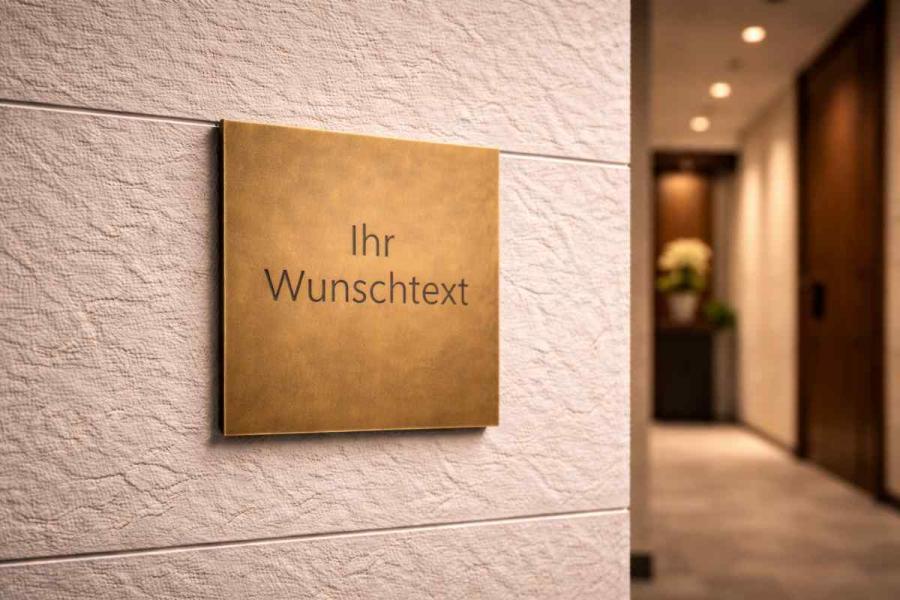 Premium Türschild mit individuellem Wunschtext