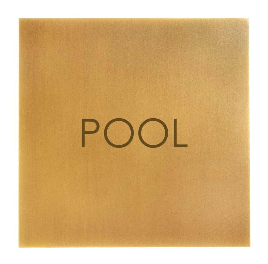 Türschild aus Messing brüniert für anspruchsvolle Interieurs